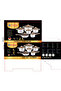 12 pcs Stainless Steel Cooking Pot and Pan Set with Golden Handle - 3