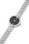 Spectrum Minimal Case Round Dial Snakeskin Pattern Metal Band Women Wrist Watch