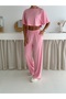 Women's Two Piece Lounge Set – Crop Top and Wide Leg Pants – Summer Casual Sports Set - 2