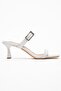 White - Thin Strap Buckle Women's Slippers - 2