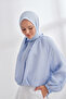 Muslin Tie Scarf - Baby Blue - 2