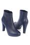 Genuine Leather Women's Dark Blue Color Boots 706