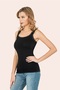 6 Pieces Lycra Jacquard Women's Lace Strap Undershirt 92% Cotton 8% Lycra