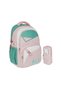 New Season Pink-Green Imported Premium School Backpack with Pen Holder 1510