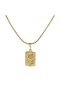 Steel Plate Flower Necklace - 2