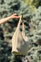 Beige Knitted Fabric Hobo Bag – Large Volume Summer Model - 5