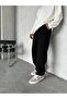 Men's Slim Ice Blue Baggy Trousers with Elastic Waist - 3