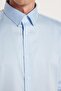 Men's Slim Fit Premium Lycra Cotton Satin Light Blue Shirt - 3