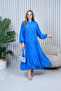 Women's Plus Size Hijab Viscose Dress Indigo 2061 - 5