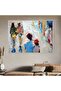 لوحة جدارية قماشية كانفس بوهيمية ، إطار بني، 120×80 سم - 4