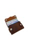 Creonder Genuine Leather Men's Card Holder - Handmade Cüzan - Special Design - Brown - 4