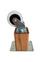 Kale Wooden Wheel Leg Furniture Table and Cabinet Wheel Leg (Without Brake)(12cm)(1 Pc)(Beech/Gurgen) - 3