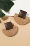 Large Size Women's Straw Earrings 6 cm - 2