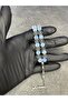 Glass Natural Stone Double Color Ben-Ra Model Prayer Beads - 3