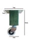 Kale Wooden Wheel Leg Furniture Table and Cabinet Wheel Leg (Without Brake)(12cm)(Green)(4 Pcs)(Beech) - 5