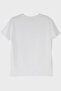 تي شيرت أبيض بطبعة نخيل وركوب الأمواج بتصميم ريترو - 2