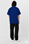 Printed Oversize T-Shirt - Men's Streetwear T-Shirt Navy Blue - 3