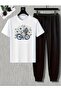 Women / Girl Wide Cut Cycling Daisy Printed Set