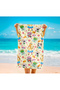 Cute Animals on the Beach Children's Pattern Printed Beach Towel Unisex Children's Beach Towel - 4