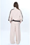 Girl's 2 Thread Half Zipper Garnished Tracksuit Set 100% Cotton Comfortable Fit - 5