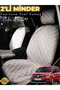 وسادة مقعد سيارة من جلد الغزال مكونة من قطعتين متوافقة مع Renault Kangoo 3 |   حماية كاملة |   تجميع سريع |   مقاوم للماء |   أ4