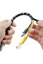 Polyethylene Spiral Wire Wrap Cable Tube Black 10mm x 10 Meter for Multi Cable Cover - 5