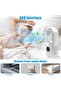 Bladeless Fan, Portable Fan with 6 Speeds, Small Personal Cooling with Humidifier with LED Li - 4