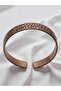 Mosaic Stone Patterned Prayer Embroidered Pure Copper Bracelet