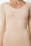 Women's Vanilla Slit Ribbed Knitwear Dress Ub00453 - 3