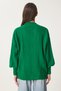 Women's Emerald Green Braided Balloon Sleeve Loose Knitwear Cardigan ZA00039 - 6
