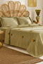 Sunflower 100% Cotton Muslin Double Bed Covers Set Sage - 2