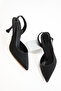 Black Women's Classic Heeled Shoes 20798 - 2