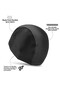 Adult Black Lycra 10 Pcs Bonnet Pool Sea Swimming Cap - 3