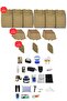 Set of 12 Paid Military Service Supplies - Military Material Underwear Undershirt Boxer Socks Wallet Bag