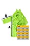 100% Cotton Hooded Children's Bathrobe with Ears, Animal Figure-Frog - 6