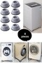 8 Pieces of White Goods Stand Legs for Washing Machine and Dishwasher, Anti-Vibration M-541 - 3