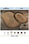 Shems Mink 2-Piece Lace and Fringed Toilet Seat Set Bathroom Rug Mat Set - 2