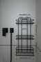 BLACK TSH03 SET SQUARE LONG TOWEL SQUARE TOILET PAPER RACK SQUARE FON AND BATHROBE - 3