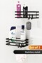 Bathroom Organizer Shampoo Holder Soap Dish Set of 2 with Lamas Adhesive 4 Hangers Shower Shelf Organizer - 6