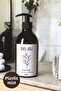2-Piece Amber Shampoo Shower Gel Mica Plastic Bottle Set Bath Organizer 500ml - 3