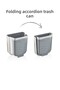Foldable Hanging Kitchen Undercounter Trash Can - Concealable Accordion Trash Can in the Cabinet |   Gray - 2