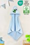 Oeko-Tex Certified 100% Cotton Velvet Baby Towel - Soft, Absorbent and Warm, with Dinosaur - 2