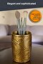 Makeup Organizer, Makeup Brush Holder, Makeup Brush Set, Gold Antique Finish, Model 12 - 4