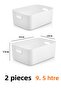 Freshbox 2 Pieces 9.5 Liter In-Cabinet Organizer Basket, Storage Box, Bathroom and Kitchen Organizer - 2