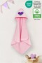Velvet Baby Towel Swaddle 100% Cotton Oeko-Tex Certified Soft Absorbent, Warm, Mermaid Heart - 2