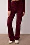 Wardrobe Essentials – Bordo Slim/Vücuda Oturan Örme Alt-Üst Takım | TWOAW26AU00008 - 3