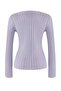 Wardrobe Essentials Lilac Mercerized Look Ribbed Knitwear Sweater |   Twoaw26Kz000990 - 6