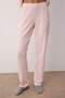 Pembe V Yaka Yumuşak Tuşe Fırçalı Fitilli Örme Pijama Takımı THMAW26PT00074 - 3