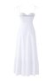 Beyaz Belden Açılan Drape Detaylı Askılı Dokuma Maxi Elbise TWOSS24EL01128 - 11