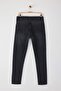 Antrasit Smoke Skinny Tırnaklı Jeans Kot Pantolon TMNAW25JE00013 - 9